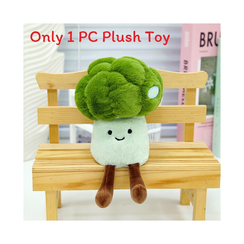 (Broccoli) Vegetable Plush Simulated Toy Corn Cartoon Doll Gift Holiday Children Eggplant