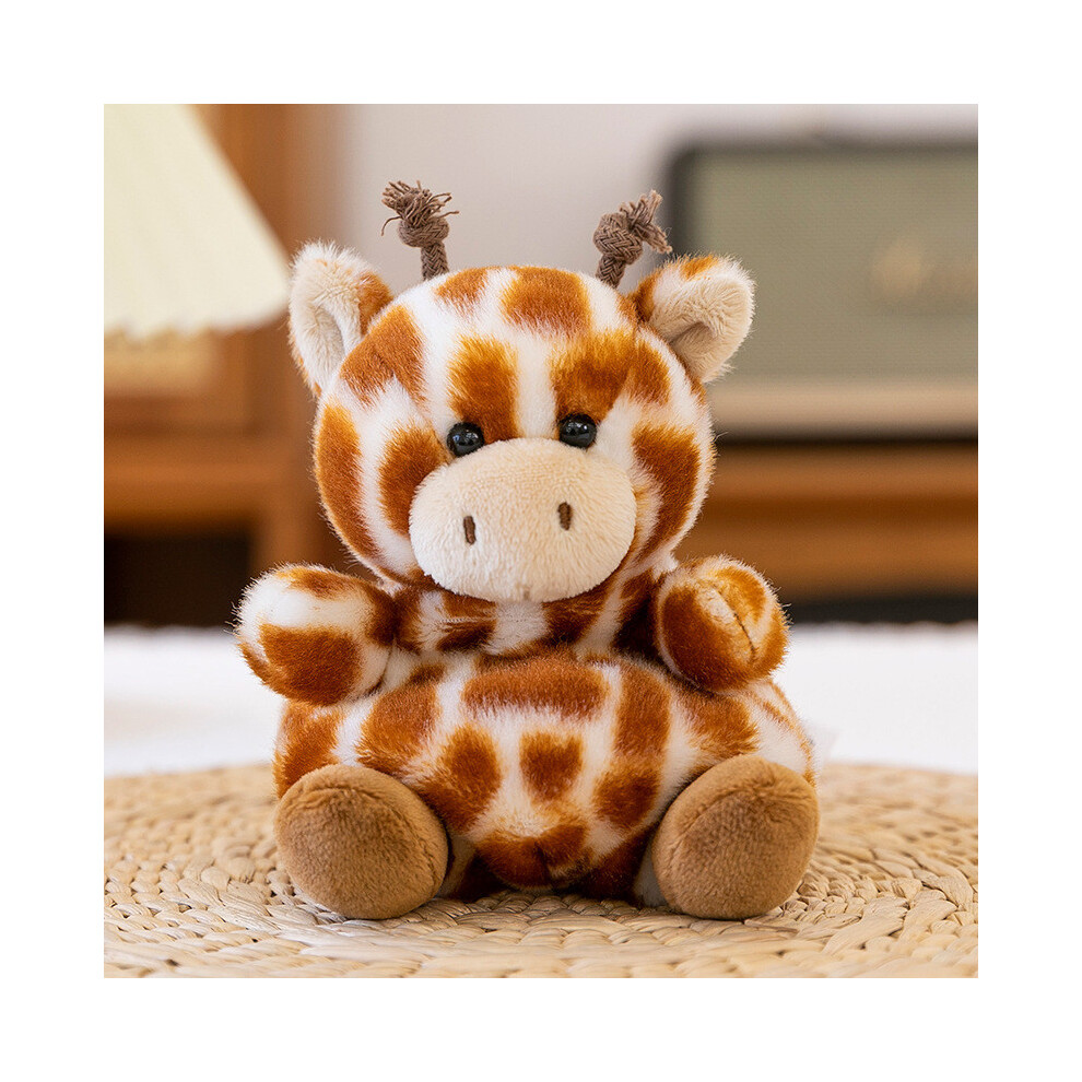(Giraffe) Plush Cartoon Animal Toy Cute Keychain Doll Backpack Pendant Kid Holiday Gift-image-OPC-PHF55VY-NEW