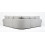 Horizon Corner Sofa Bed Light Grey Velour Fabric Full Back Cushions 4