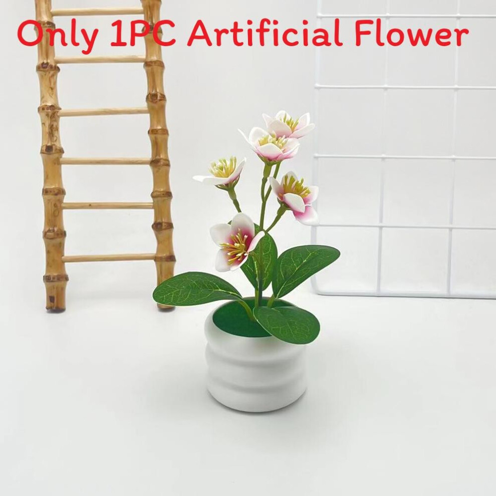 (Pink) Flower Artificial Jasmine Simulated Potted Plant Props Photography Ornament-image-OPC-PHF587Q-NEW