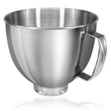 SPARES2GO Bowl for KITCHENAID 4.3L K45SBWH Stainless Steel Tilt-Head 4.5QT KSM100 K45SS