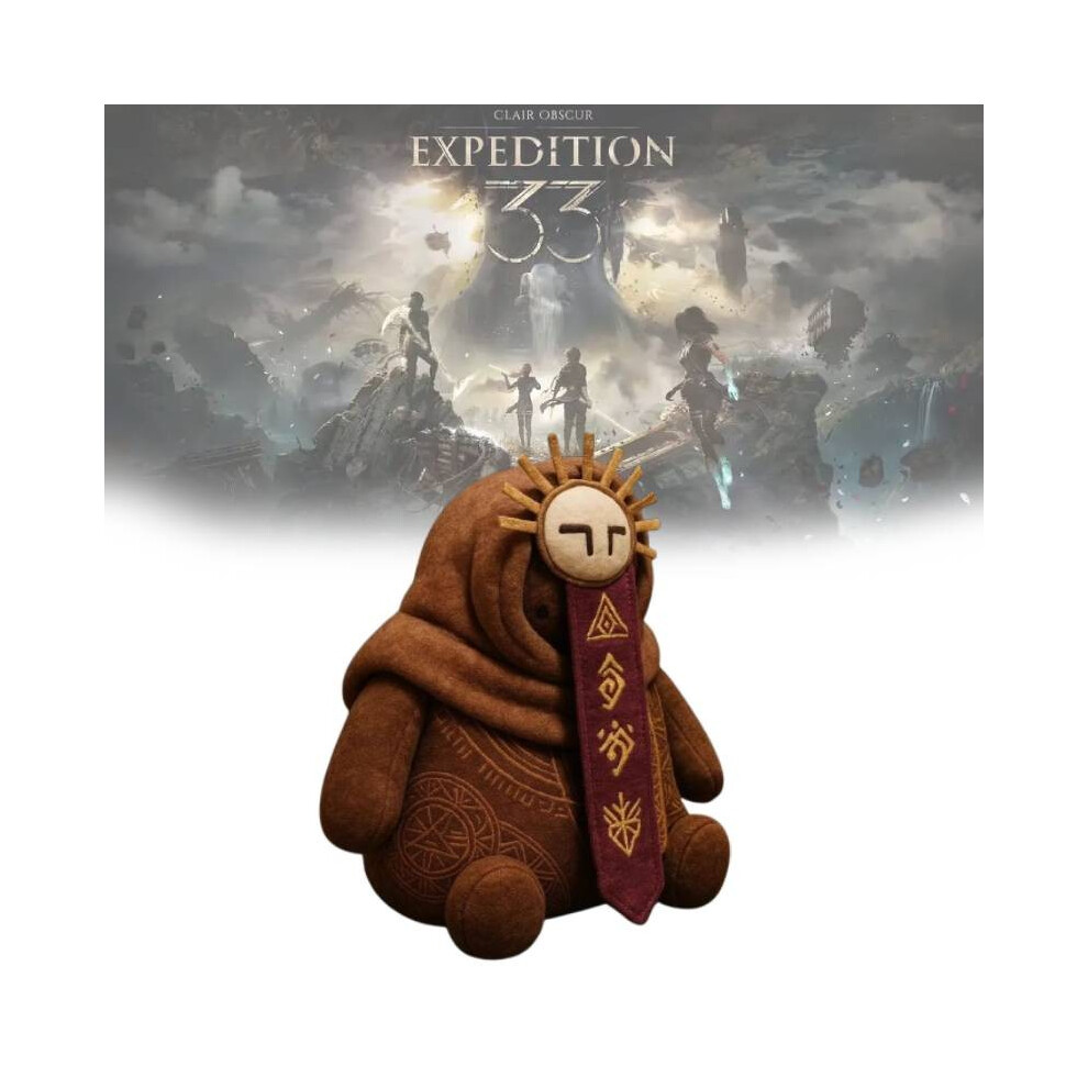 Esquie Expedition33 Plush Toy - 25Cm Cute Cartoon Doll, Soft Short Plush, Pp Cotton Filling, Ideal Backpack Gift Brown