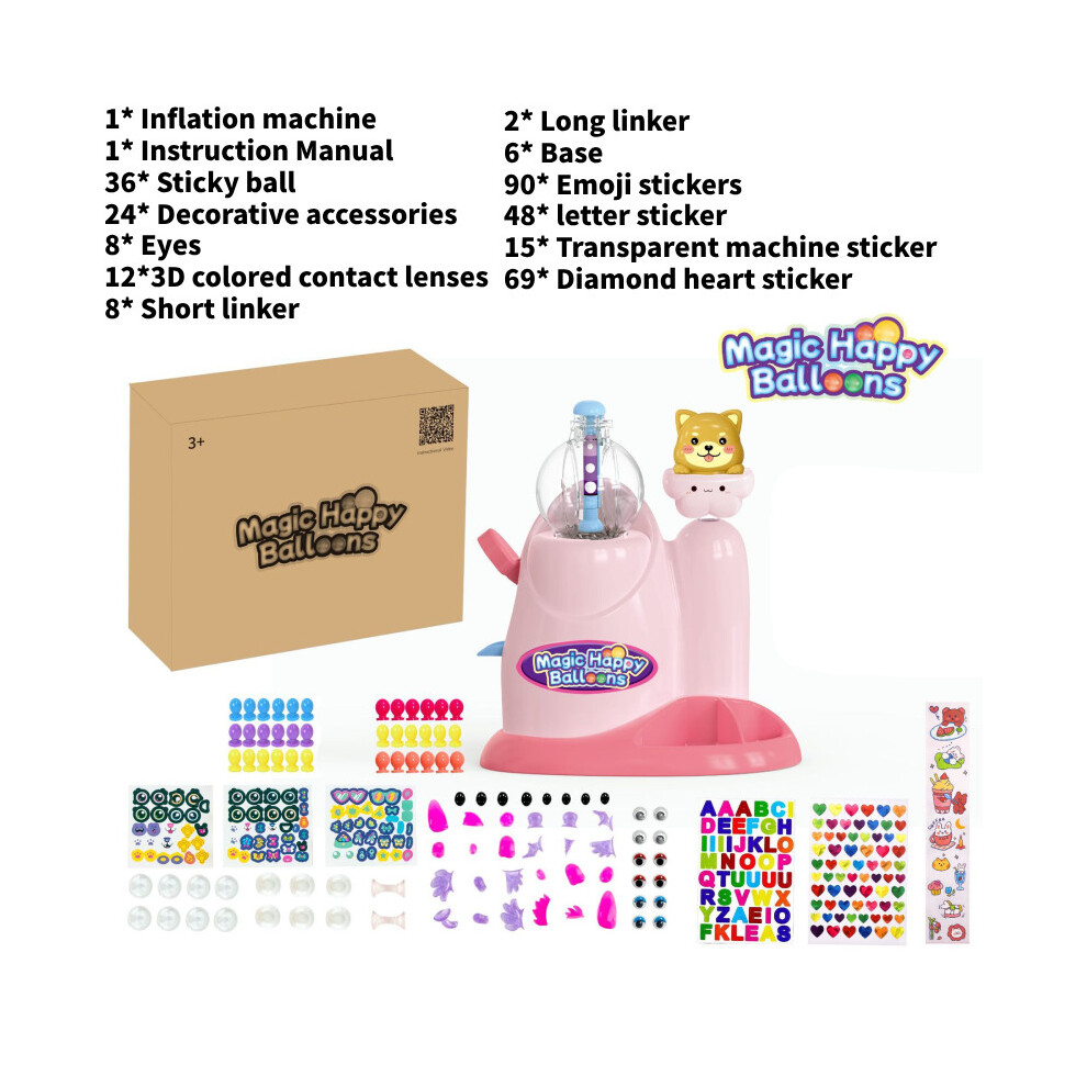(Dog) Happy Balloons Magic Diy Sticky Balls Inflatable Bubble Toys Creative Machine