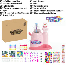 (Horse) Magic Happy Balloons Diy Sticky Balls Inflatable Bubble Machine Toys Creative