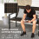 Outsunny (Brown) Outsunny Rattan Garden Bench Loveseat with Quick-Drying Padding 9