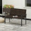 Outsunny (Brown) Outsunny Rattan Garden Bench Loveseat with Quick-Drying Padding 1