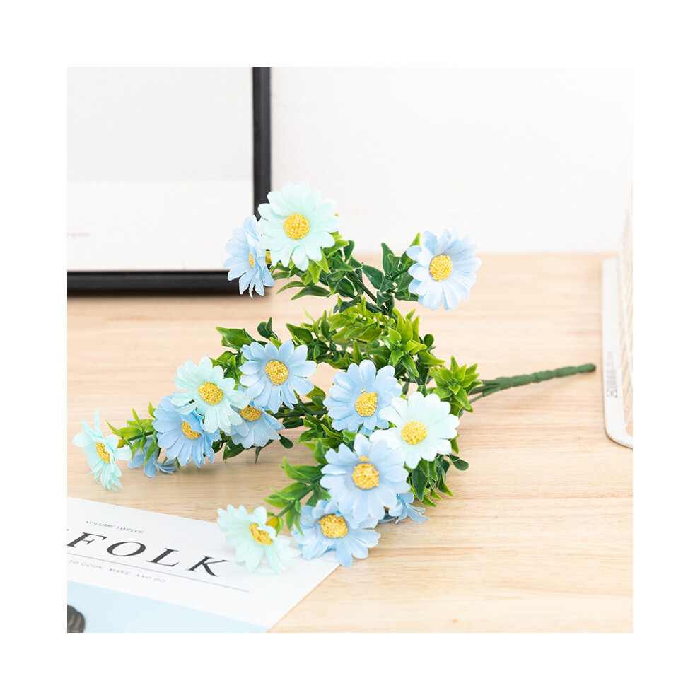 (Light Blue)Simulation de marguerite fleur décoration maison paysage frais décoration fleurs faux