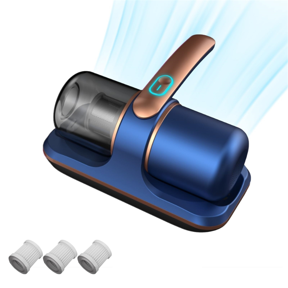 Aspirateur à main UV pour lit, gris bleu
