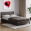 Vida Designs (Small Double, Brown) Lisbon Faux Leather Upholstered Bed Frame UKFR 1