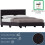 Vida Designs (Double, Brown) Lisbon Faux Leather Upholstered Bed Frame UKFR 6