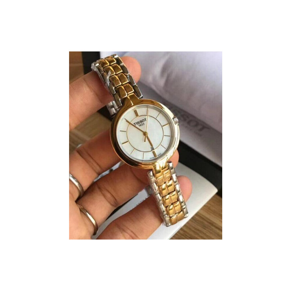 TISSOT T094.210.22.111.01 WOMENS WATCH TWO TONE STRAP WHITE MOP DIAL