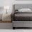 Vida Designs (Single, Grey) Lisbon Faux Leather Upholstered Bed Frame UKFR 4