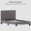 Vida Designs (Single, Grey) Lisbon Faux Leather Upholstered Bed Frame UKFR 5