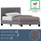 Vida Designs (Single, Grey) Lisbon Faux Leather Upholstered Bed Frame UKFR 6
