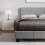 Vida Designs (Small Double, Grey) Lisbon Faux Leather Upholstered Bed Frame UKFR 4
