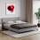 Vida Designs (King Size, Grey) Lisbon Faux Leather Upholstered Bed Frame UKFR 1