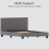 Vida Designs (King Size, Grey) Lisbon Faux Leather Upholstered Bed Frame UKFR 4