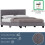 Vida Designs (King Size, Grey) Lisbon Faux Leather Upholstered Bed Frame UKFR 6