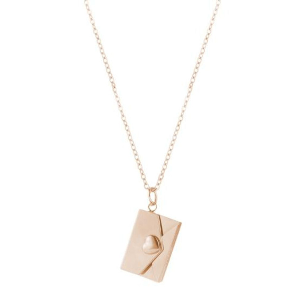 (rose gold) Personalized Envelope Locket Necklace For Women Custom Love Letter Message Birthstone Jewelry Envelope Box Pendant Gift For Mom Wife