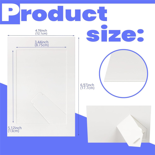 30 Pack Paper Picture Frames, Standing White Cardboard Photo Frames 1