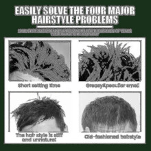 OUHOE Men's Hair Cream Anti-frizzy Hair Care Styling Gel Natural Volumizing