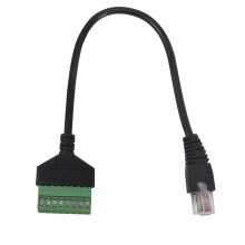 RJ45 Male to 8 Pin Extension Cable for Cat5/6/7 Ethernet Extender AV