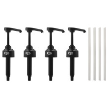 Pompă dozatoare pentru sirop, pachet de 4, negru, 8 ml, excelentă pentru cafea