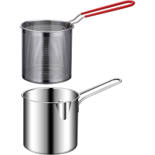 Frying Pot Deep Fryer Pot With Basket Stainless Steel Deep Fryer