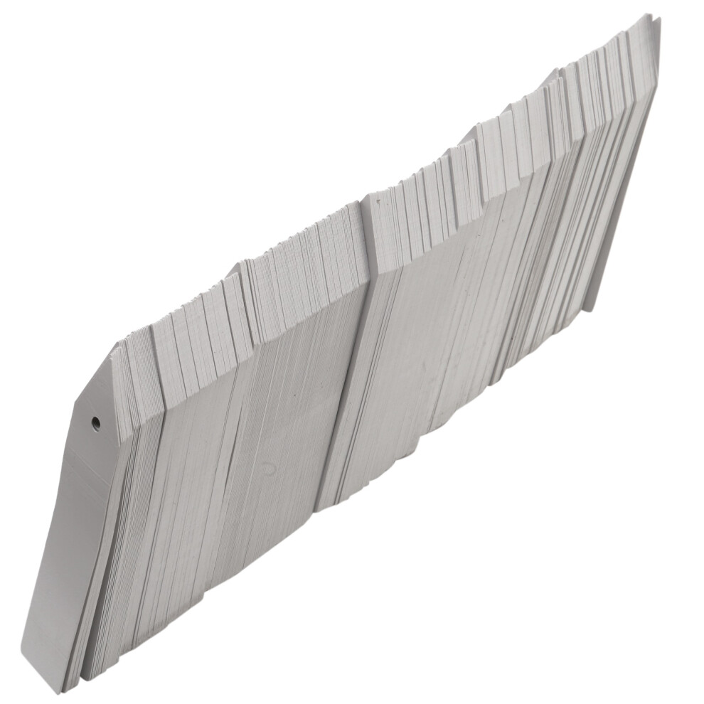 Étiquettes pour plantes, étiquettes en plastique pour pépinière et jardin (500 pièces, blanches)