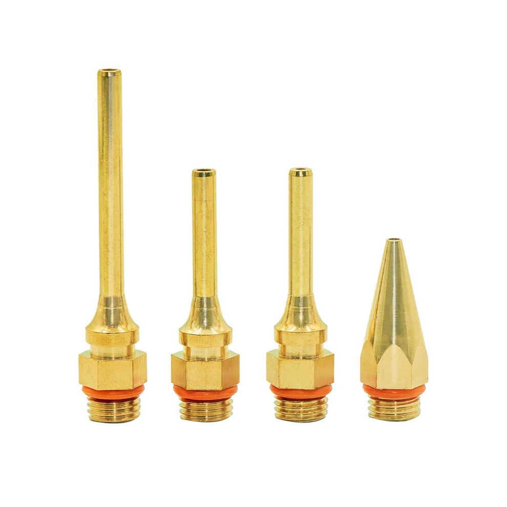 Pistolet à colle à pointe fine Power Buses en cuivre pour colle chaude 4 pièces Buse en cuivre