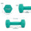 Myga 3kg Hex Dumbbell 6