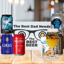 Gluten Free Craft Beer "Best Dad" Gift Pack with Glass