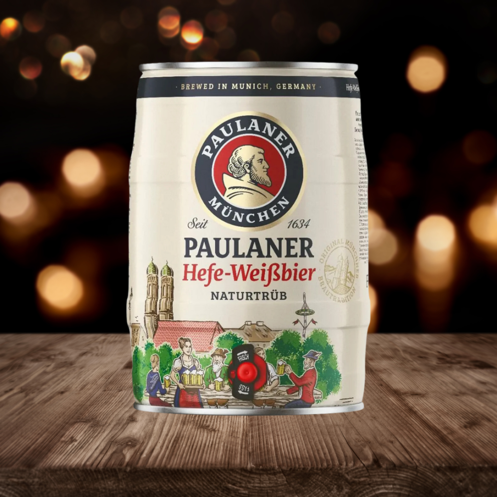 Beerhunter Paulaner Hefe-Weizen German Lager 5Ltr Mini Keg - 5.5% Abv