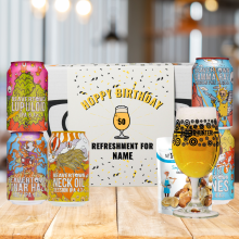 Personalised Beavertown Birthday Craft Beer Gift Set - IPA, Pale Ale & Lager (5 x 330ml)