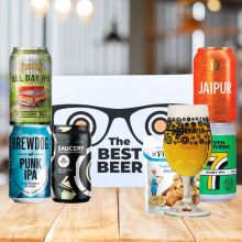 Best of IPA Craft Beer 5 Can Gift Pack with Glass