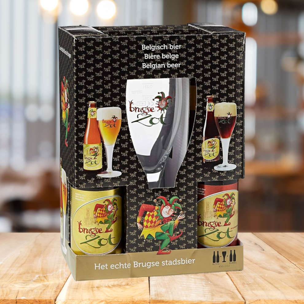 Beerhunter Brugse Zot Belgium Beer Gift Set With Chalice