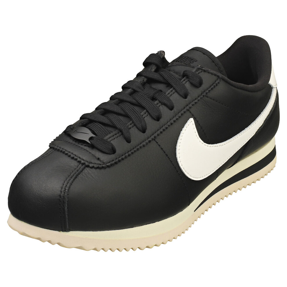 Nike Cortez 23 Premium Womens Casual Trainers in Black White - 10 UK