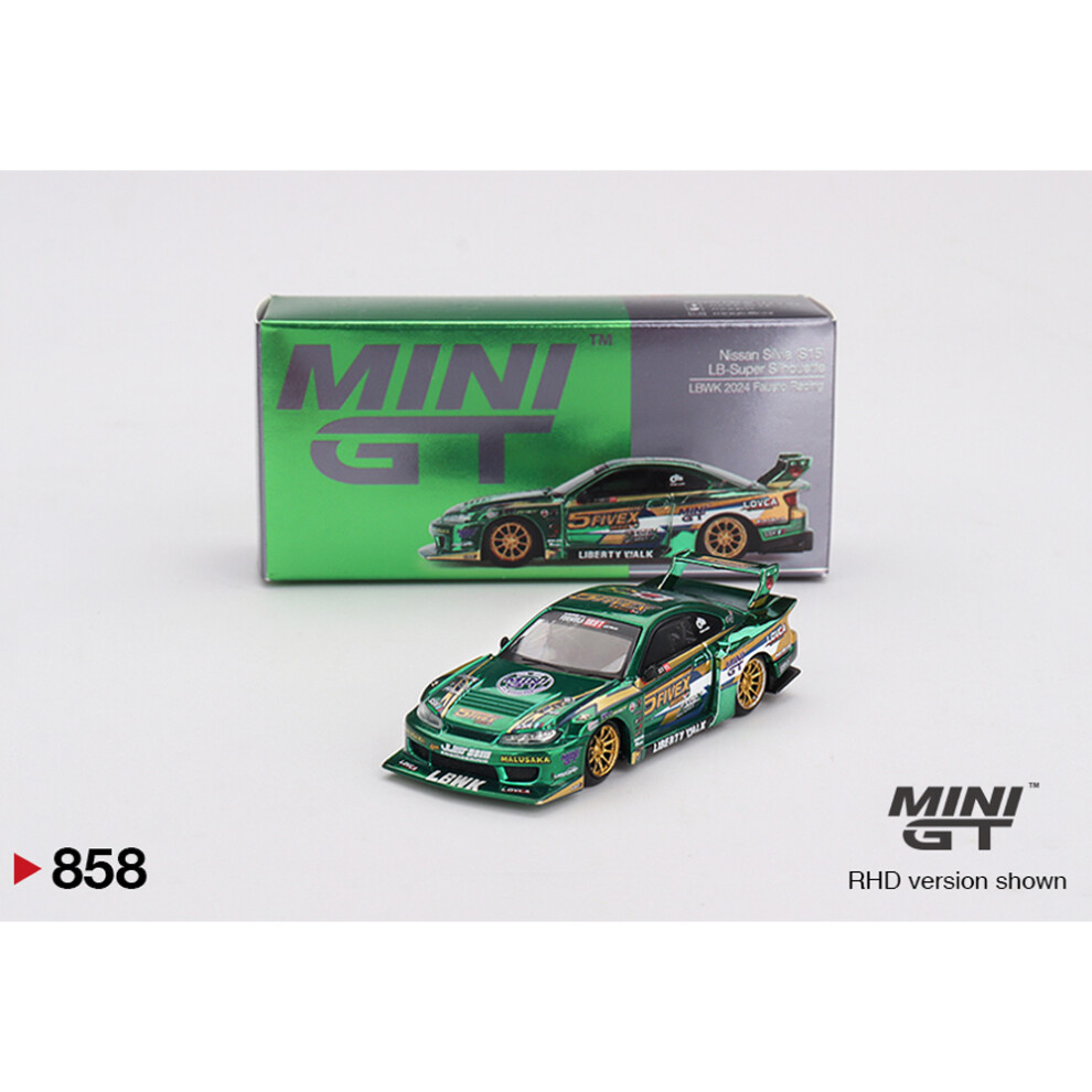 MiniGT Nissan LB-Super Silhouette S15 SILVIA LBWK 2024 Fausto Racing 1:64 858-image-OPC-PHF6Q7V-NEW