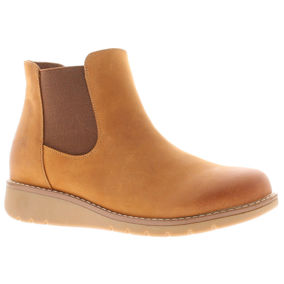 Hush Puppies Womens Boots Ankle Chelsea Leonie Leather Slip On tan UK Size
