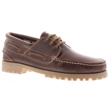 Hush Puppies Mens Boat Shoes Weston Boat Shoe Leather Lace Up brown UK Size 7