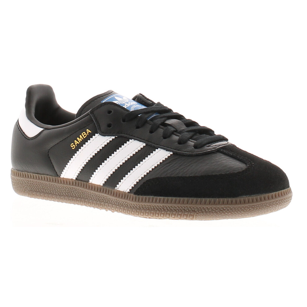 Adidas Originals Boys Trainers Samba OG Leather Lace Up black UK Size