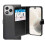 (Black) For Honor 400 Lite Wallet Flip Case Cover 2