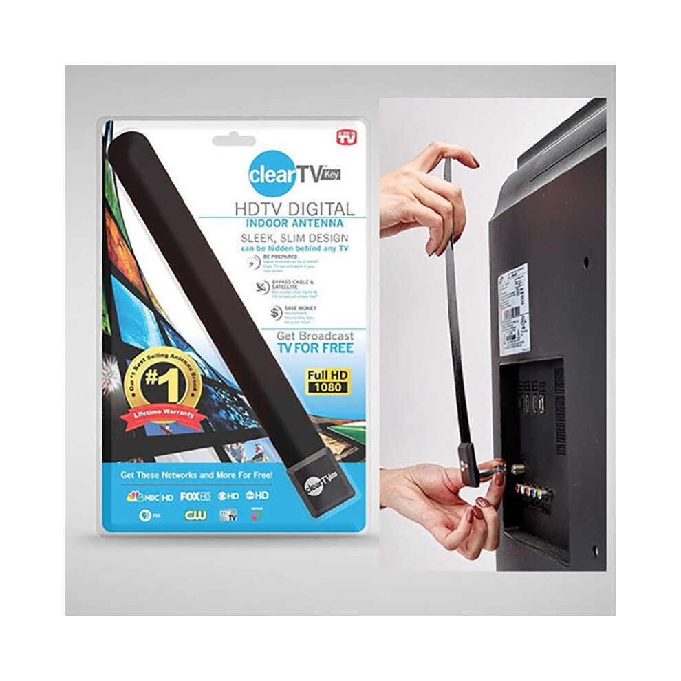 2as Seen On Tv Clear Tv Key Free Hdtv Tv Digital Indoor Antenna Ditch Cable Usa