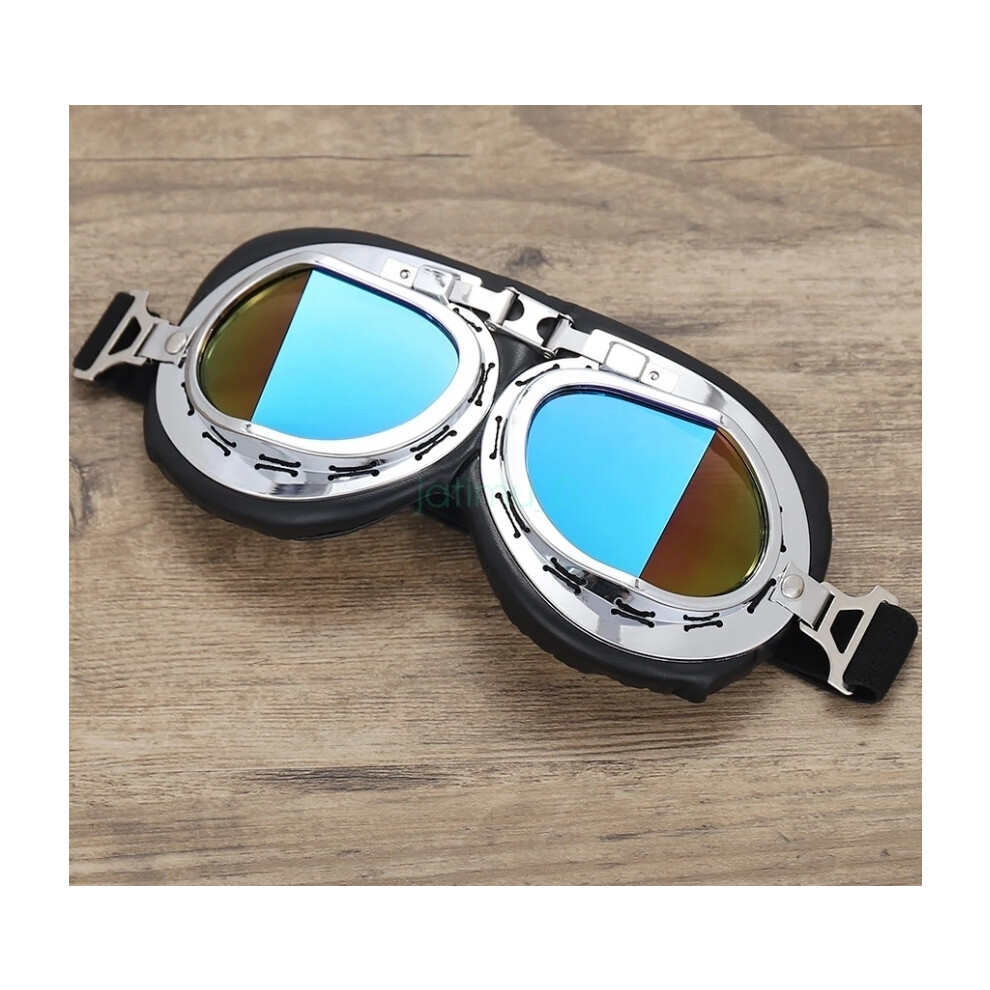 (C14) Vintage Retro Pilot Flying Goggles Car Racing Scooter Cruiser Glasses Eyewear 6963793465194