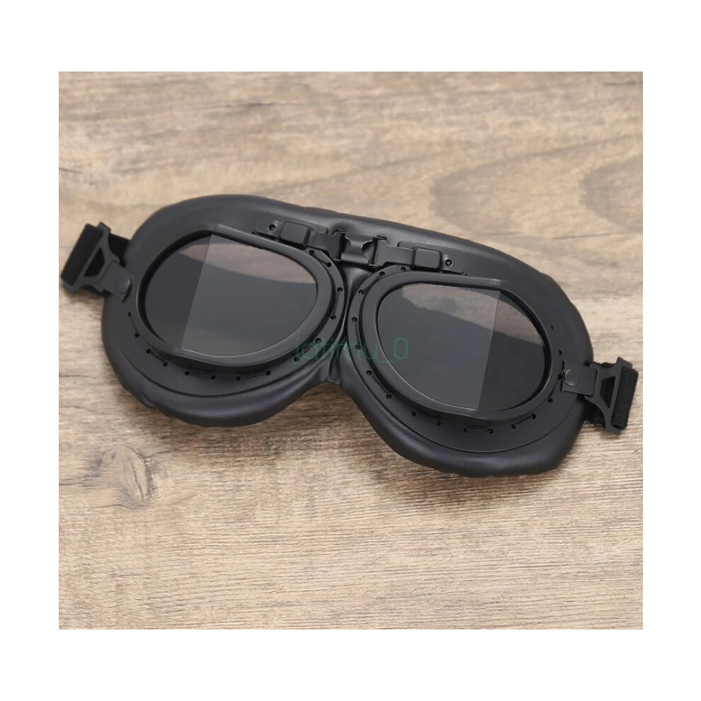 (C10) Vintage Retro Pilot Flying Goggles Car Racing Scooter Cruiser Glasses Eyewear 6963793465156