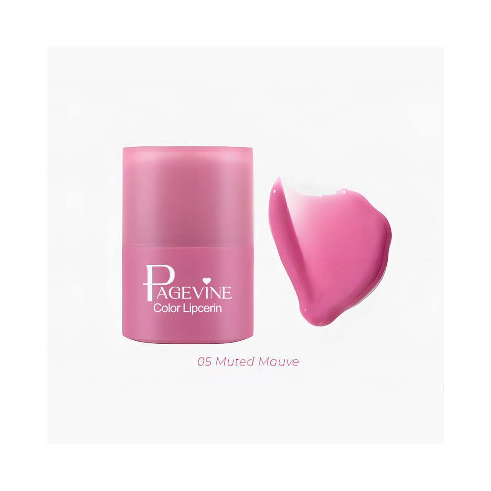 Mauve (05 Muted 1-Pcs) Page Vine Moisturizing Lip Gloss Lip Balm Tinted Plumping Butter Lip Balm Lip Mask Hydrating Lip Tint For Hydration And Soft