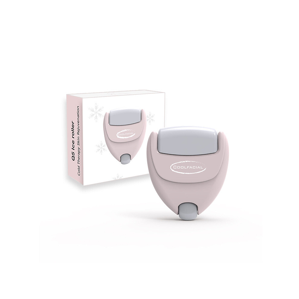 Bghone (Grey) Two-In-One Heart Ice Roller Ice Roller Ice Compress Eye Facial Massage Care