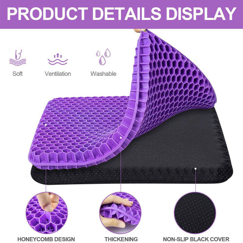 Coussin De Siège De Gel Portable Tampons De Siège De Refroidissement Épais