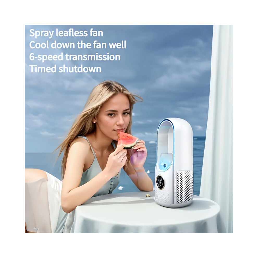Ventilateur USB De Refroidissement Puissant Avec Opération Silencieuse - Mini Climatiseur Portable De Conception Blanche Moderne Pour Utilisation De