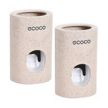 (2pcs) 1/2X Automatic Toothpaste Dispenser Dust-proof Toothbrush Holder Wall Mount Stand Toothpaste Squeezer Bathroom Accessories Set 1pc